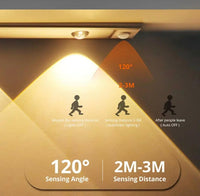 Lampe LED à détecteur de mouvement avec 4 ampoules rechargeable USB