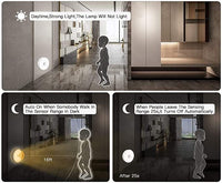 Lampe LED avec Détecteur de Mouvement rechargeable USB