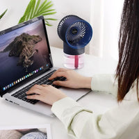 Ventilateur Brumisateur D'eau 3 Vitesses Silencieux USB
