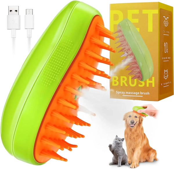 Brosse à Vapeur 3 en 1 pour Chien et Chat