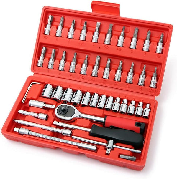 Coffret Clés à Douilles Professionnelles de 46 Pièces