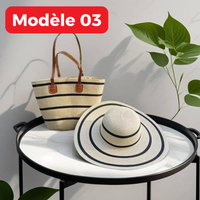 PROMO: Ensemble Sac et Chapeau en paille