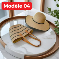 PROMO: Ensemble Sac et Chapeau en paille