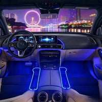 Organiseur de siège de voiture LED 7 couleurs avec chargeur rapide USB