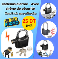 Cadenas alarme – Avec sirène de sécurité